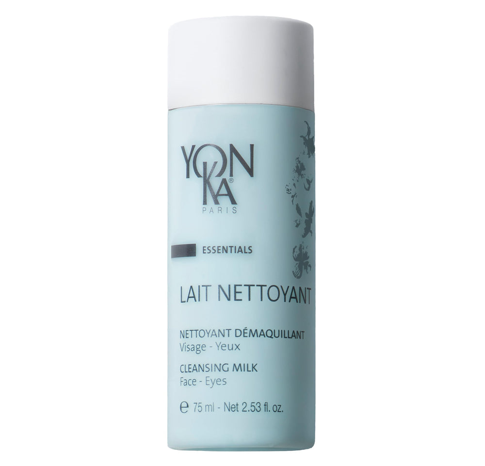 Yonka front bottle shot showing travel-size cleanser and elegant packaging benefit: easy travel