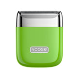 yoose front view cyber green showing compact design and portability