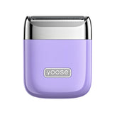 yoose front view in taro purple showing compact design and easy grip benefit