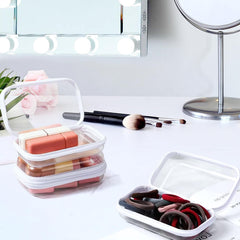 YOPCDJ M pouch holding makeup items showing easy access benefit