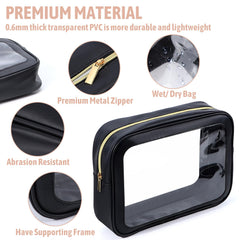 YOPCDJ medium TSA-approved pouch demonstrating travel-friendly size