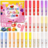 Yopela front packaging showing all 24 gloss tubes and vibrant labels for easy selection