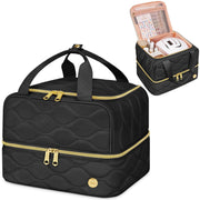 YOREPEK front view showing structured case and chic exterior, protecting supplies