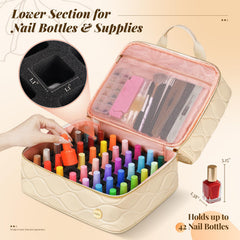 YOREPEK open top layer with removable divider for lamps and tools versatility