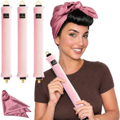 YOSHUYUKI pink packaging showing complete curl set and benefits