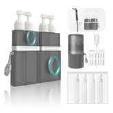 YOTIME front view of complete travel dispenser kit showing organization benefit