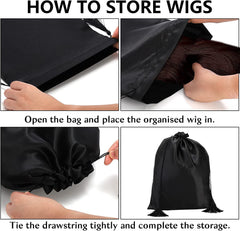 Youeon wig inside open bag protecting fibers and reducing tangles