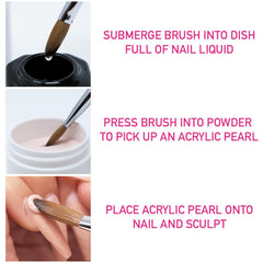 Young Nails dappen dish setup illustrating controlled use and reduced waste