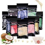 YOUNG VISION front packaging showing 10 colorful 100g wax bead pouches and benefit of value
