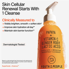 Youth To The People gel texture close-up showing enzyme-rich formula