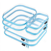 YQBRAO front packaging showing six-piece clear organizer set and easy identification
