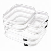 YQBRAO clear set front packaging showing all six pouches, quick-identification benefit