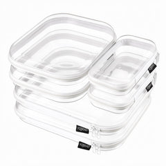 YQBRAO clear set front packaging showing all six pouches, quick-identification benefit