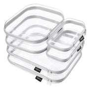YQBRAO six-pack front view showing grey clear organizers for easy identification