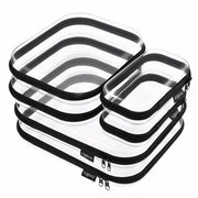 YQBRAO front packaging showing six clear hard shell cases and professional black trim for organized storage