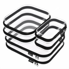 YQBRAO front packaging showing six clear hard shell cases and professional black trim for organized storage