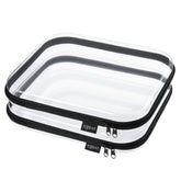 YQBRAO front view of black clear case showing shape and visibility benefit