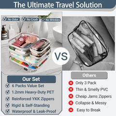 YQBRAO large pouch open with bottles inside, protecting toiletries