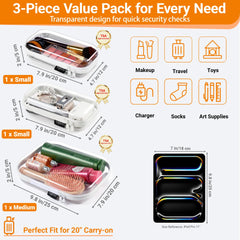 YQBRAO self-standing case on counter offering easy access and stability