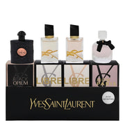 Yves Saint Laurent front packaging showing four mini sprays for easy gifting