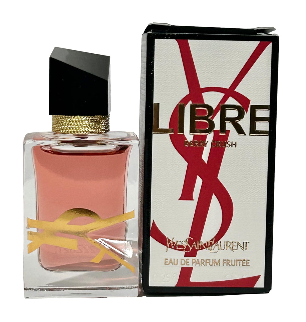 Yves Saint Laurent front bottle view showing compact travel-ready design and brand prestige