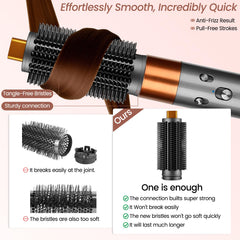YTCHYYSK bristles macro showing soft-firm texture for secure hold without tugging