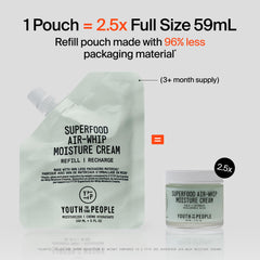 Youth To The People close-up whipped texture demonstrating lightweight hydration