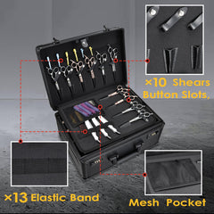 Yueieoun bottom compartment holding a hair dryer and larger tools, maximizing space