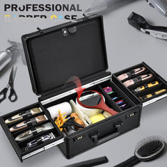 Yueieoun case open with sliding trays visible, enabling quick access to clippers