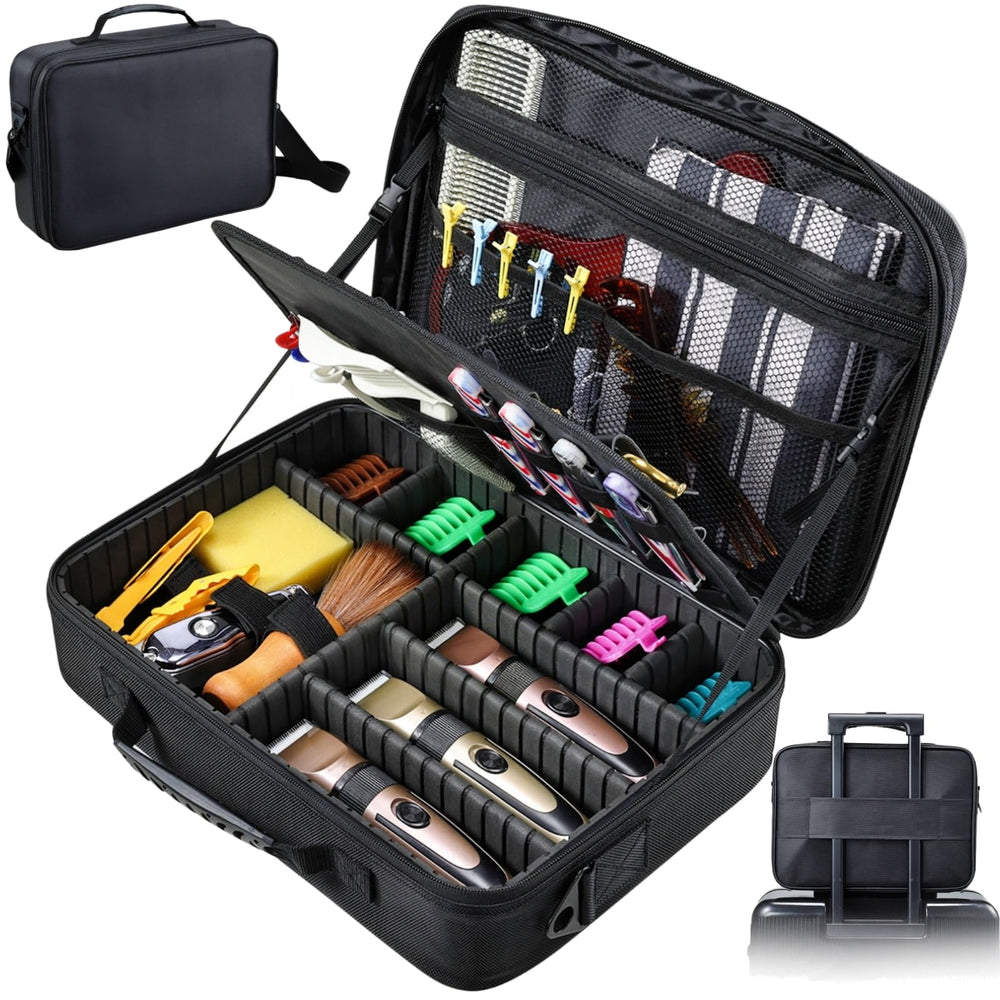 Yueieoun front view of hardcase bag showing organized professional look and portability