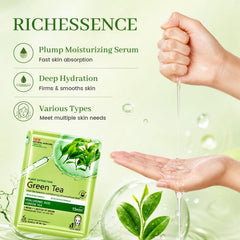YUEONEWIN sheet mask texture close-up showing soft absorbent fabric