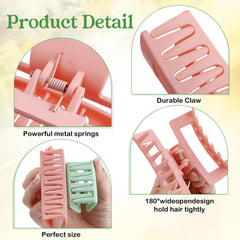 Yuxung medium clip securing ponytail to hold hair all day