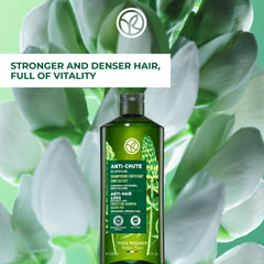 Yves Rocher label close-up highlighting white lupin and clean formula benefits