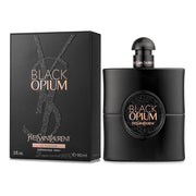 Yves Saint Laurent Black Opium front bottle showcasing elegant black glass and brand allure
