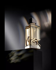 Yves Saint Laurent perfume on vanity with soft light showcasing wearable everyday luxury