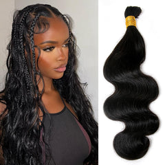 YWIGS bundle front view showing tidy ends and natural shine for realistic braids