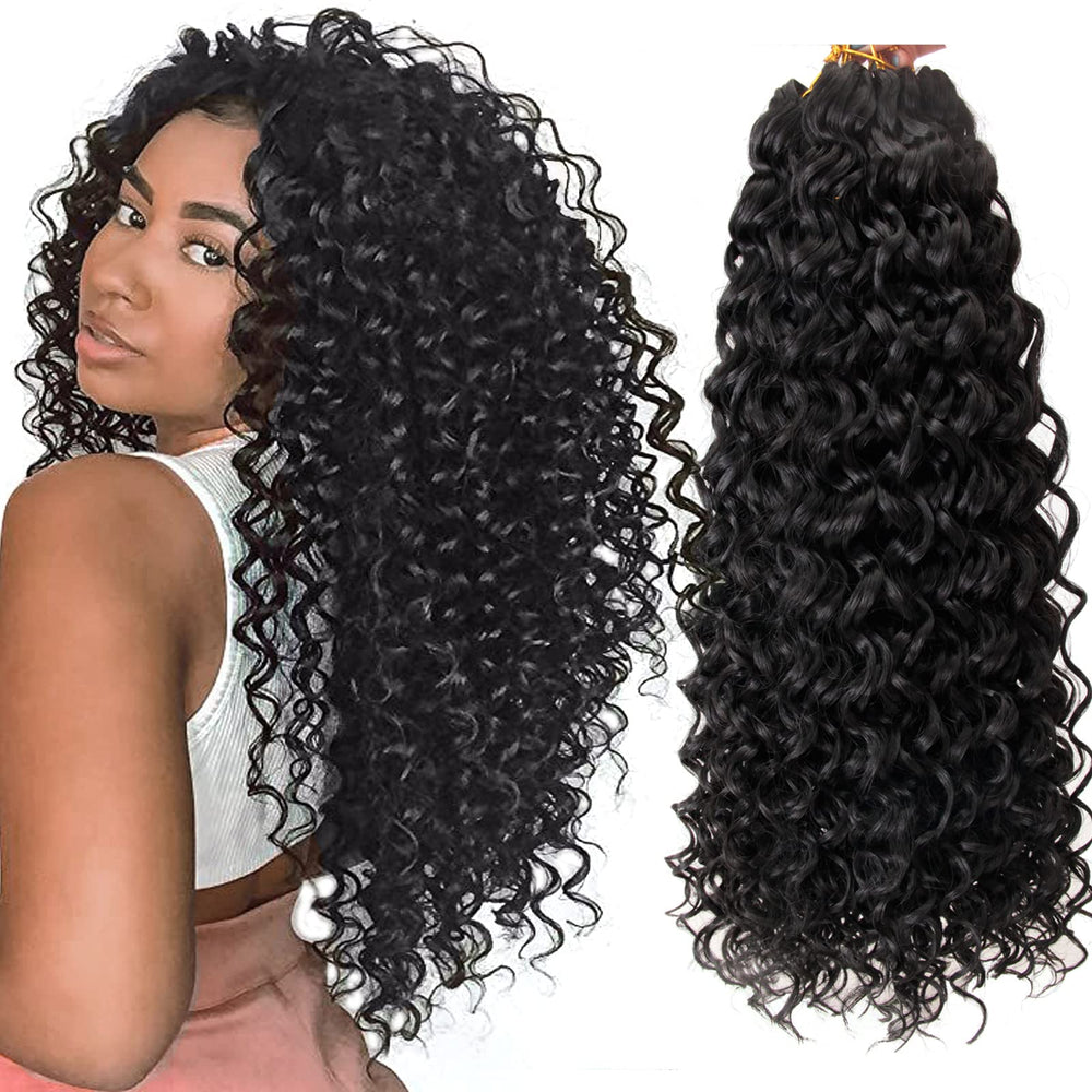 YXCHERISHAIR front packaging showing 18-inch GoGo curl and full volume