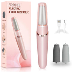 ZABOUL front view of electric callus remover showing compact design and controls for easy handling