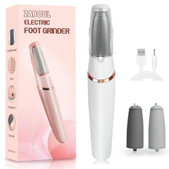 ZABOUL front view of electric foot filer showing compact design and easy grip
