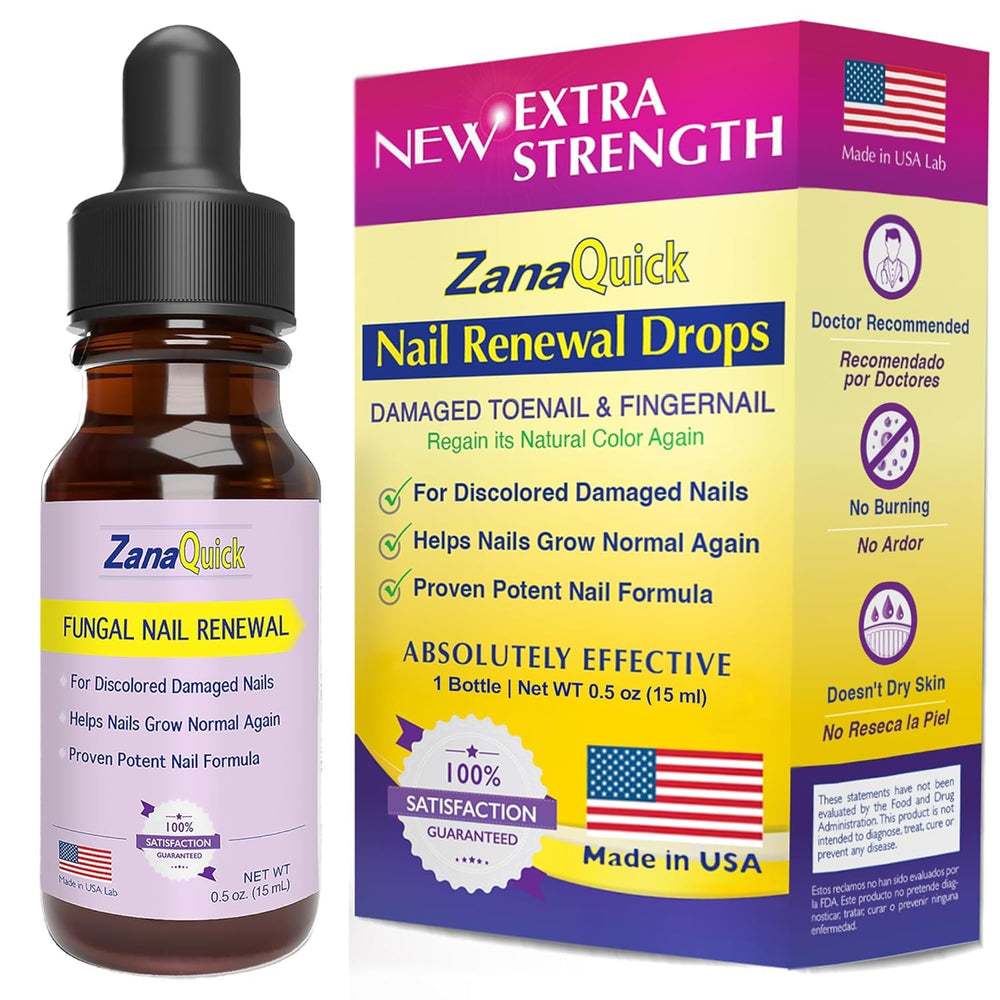 ZanaQuick front packaging showing bottle and label, promotes clear cosmetic results