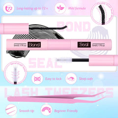 zanlufly tweezers and 2-in-1 adhesive for secure application