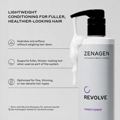 Zenagen Revolve creamy texture close-up showing lightweight, non-greasy formula