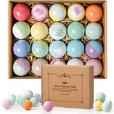 ZenBombs front box packaging showing colorful bath bomb assortment and gift-ready presentation