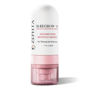 Zephta H-Regrow front bottle showing brand and compact travel size benefit