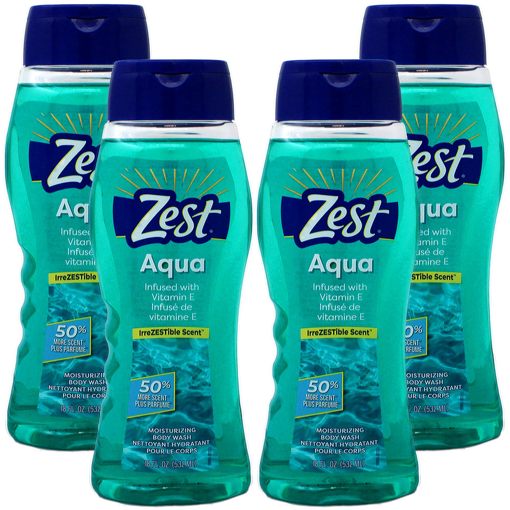 Zest front packaging showing 18 oz bottle and refreshing appearance