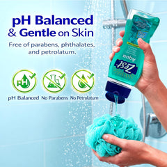 Zest pump dispensing body wash for convenient, controlled use