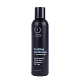 ZEUS front bottle view showing label and anti-dandruff benefit