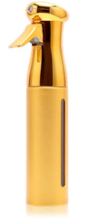 ZIBARBER front view of gold misting bottle showcasing professional look and durability