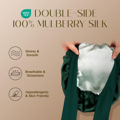 ZIMASILK silk texture close-up highlighting smooth 6A Mulberry silk for less friction