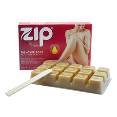 Zip wax front container showing packaging and clear product identity for easy selection